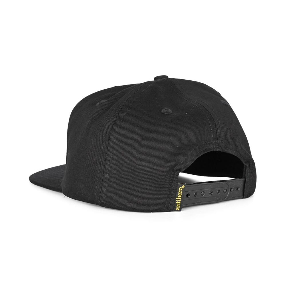 Anti Hero Eagle Round Snapback Cap - Black/Charcoal