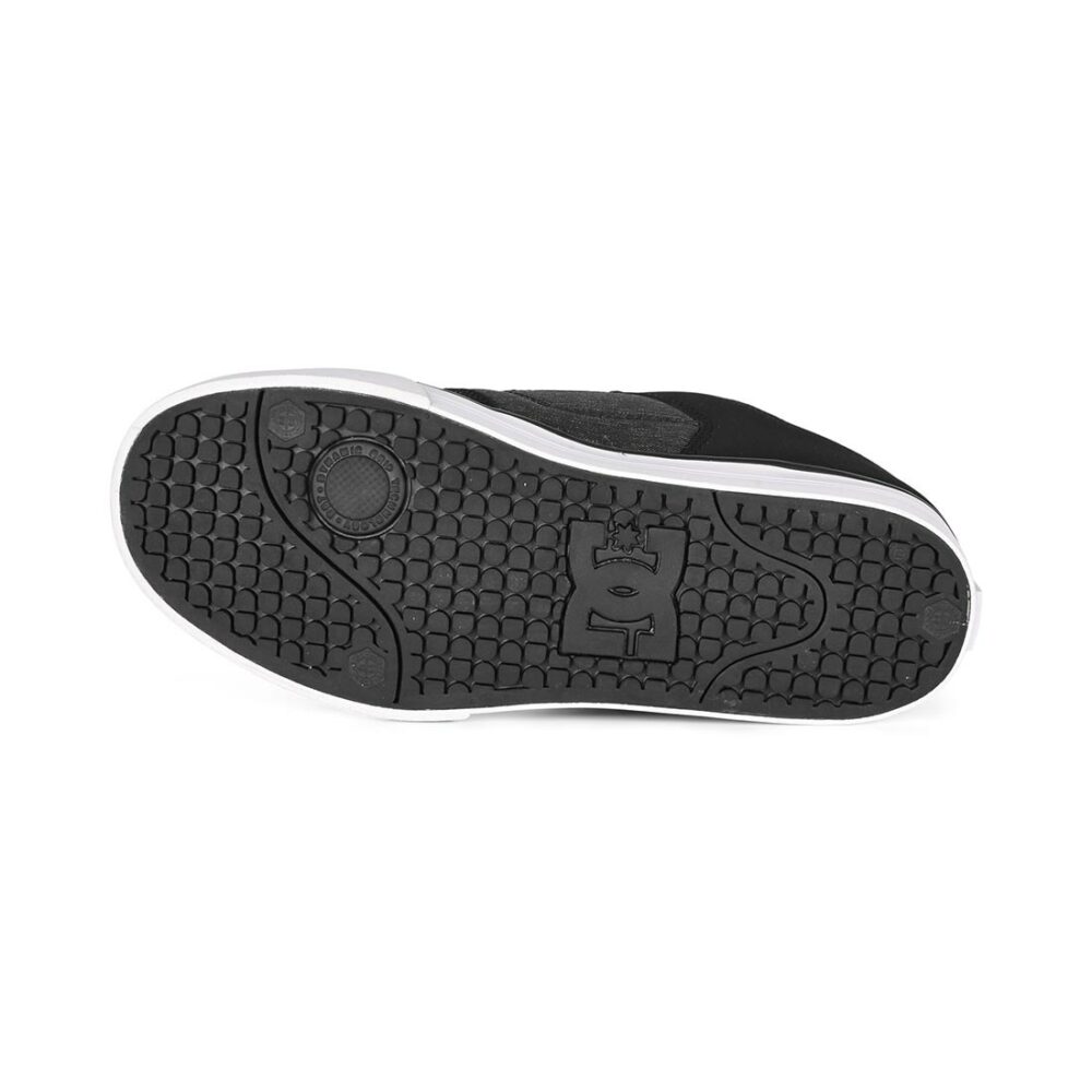 DC Pure Skate Shoes - Black/White/Battleship