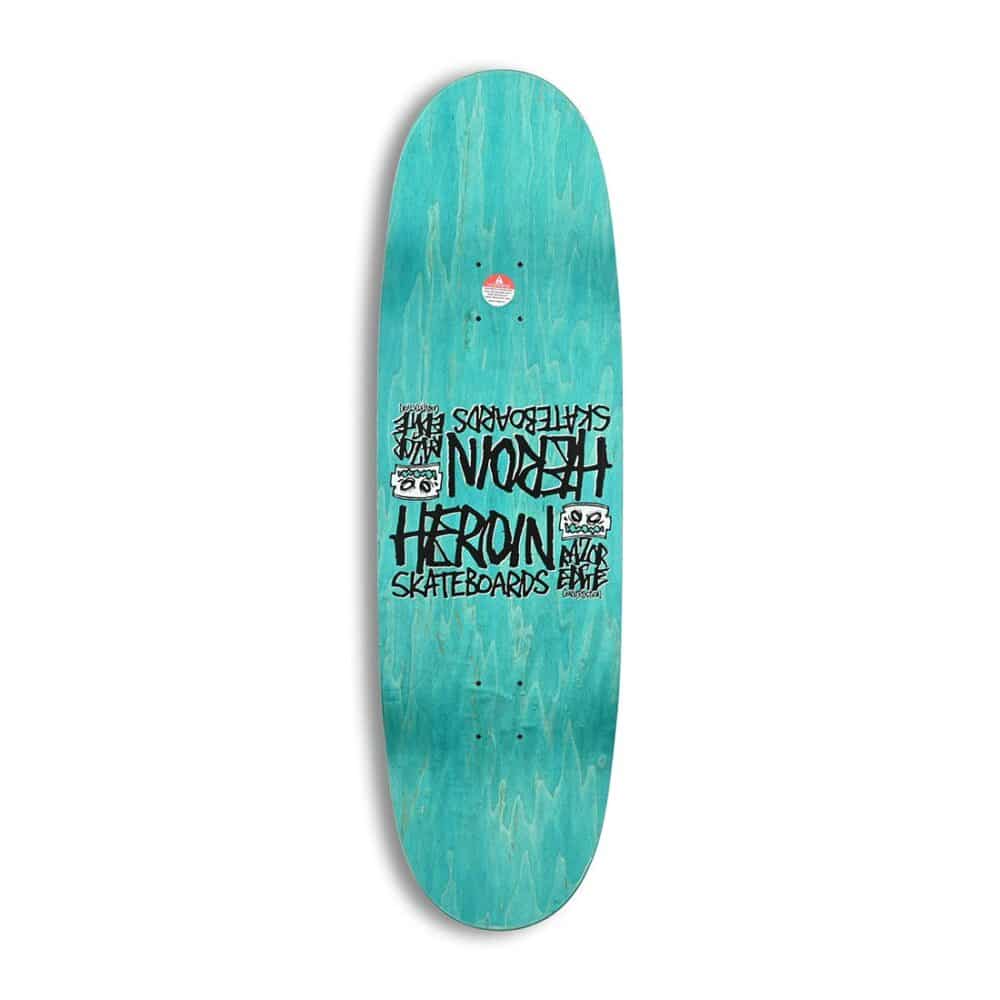Heroin Skateboards Shellraiser 2 Shellbound Egg 9.5" Deck