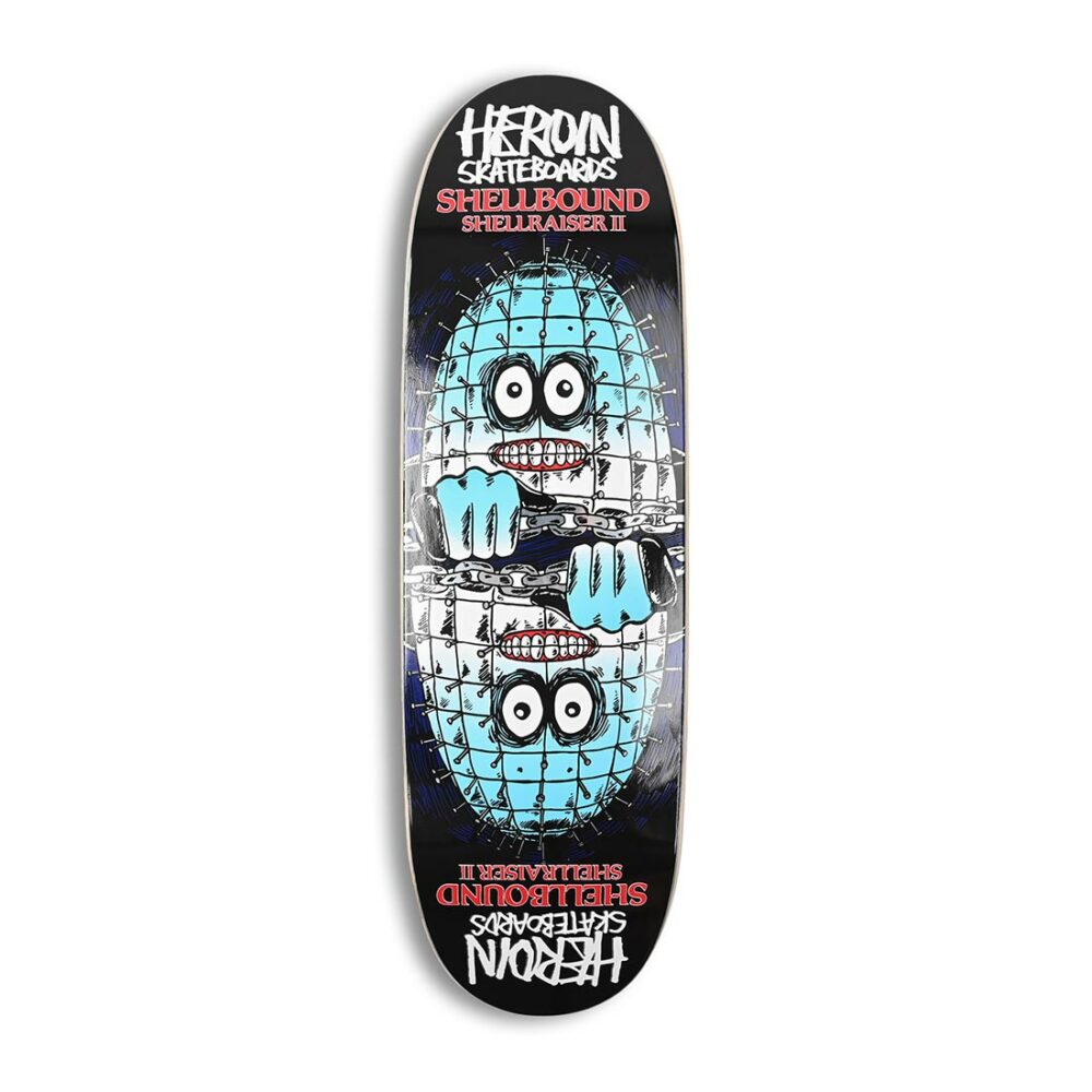 Heroin Skateboards Shellraiser 2 Shellbound Egg 9.5" Deck