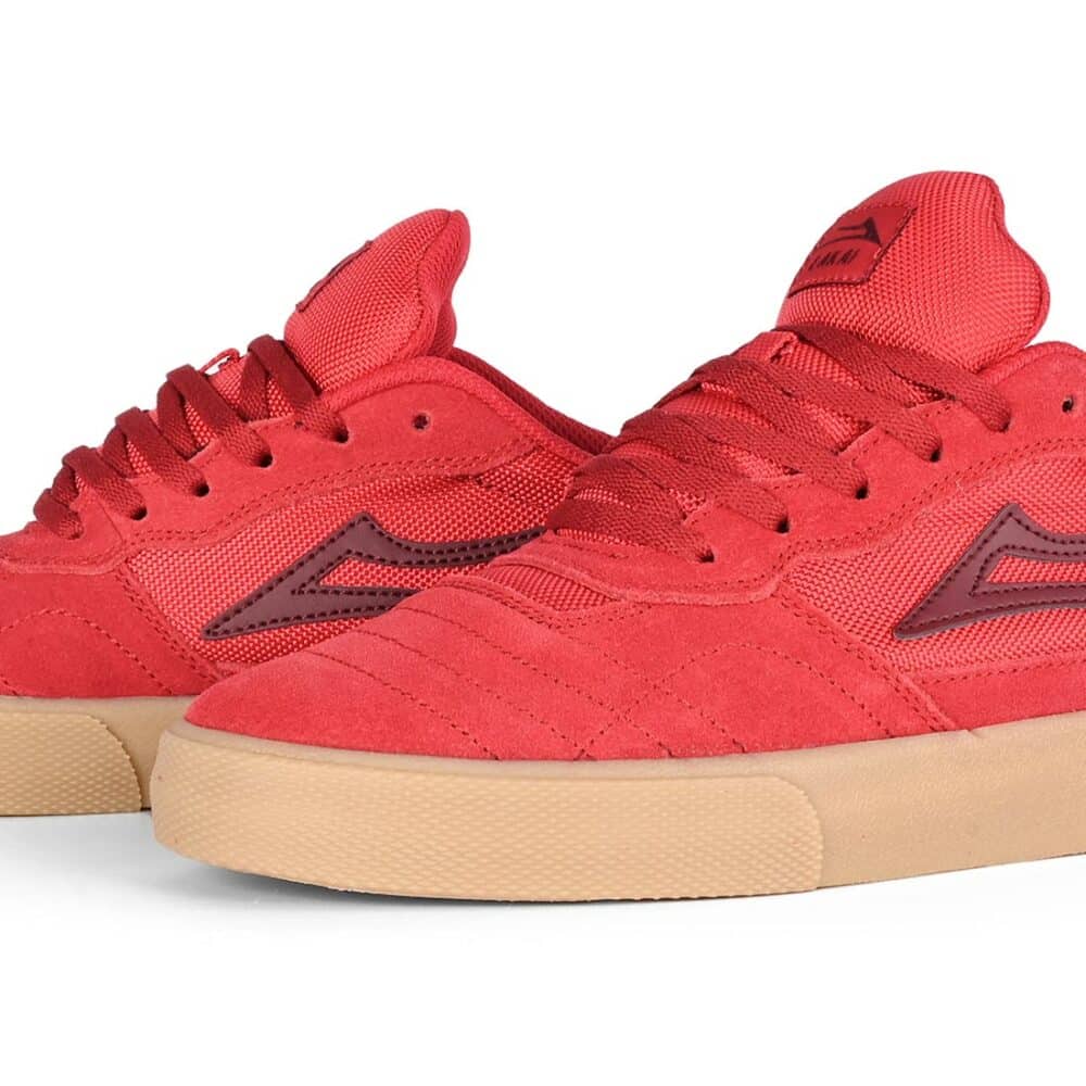 Lakai Cambridge Skate Shoes - Navy/Red