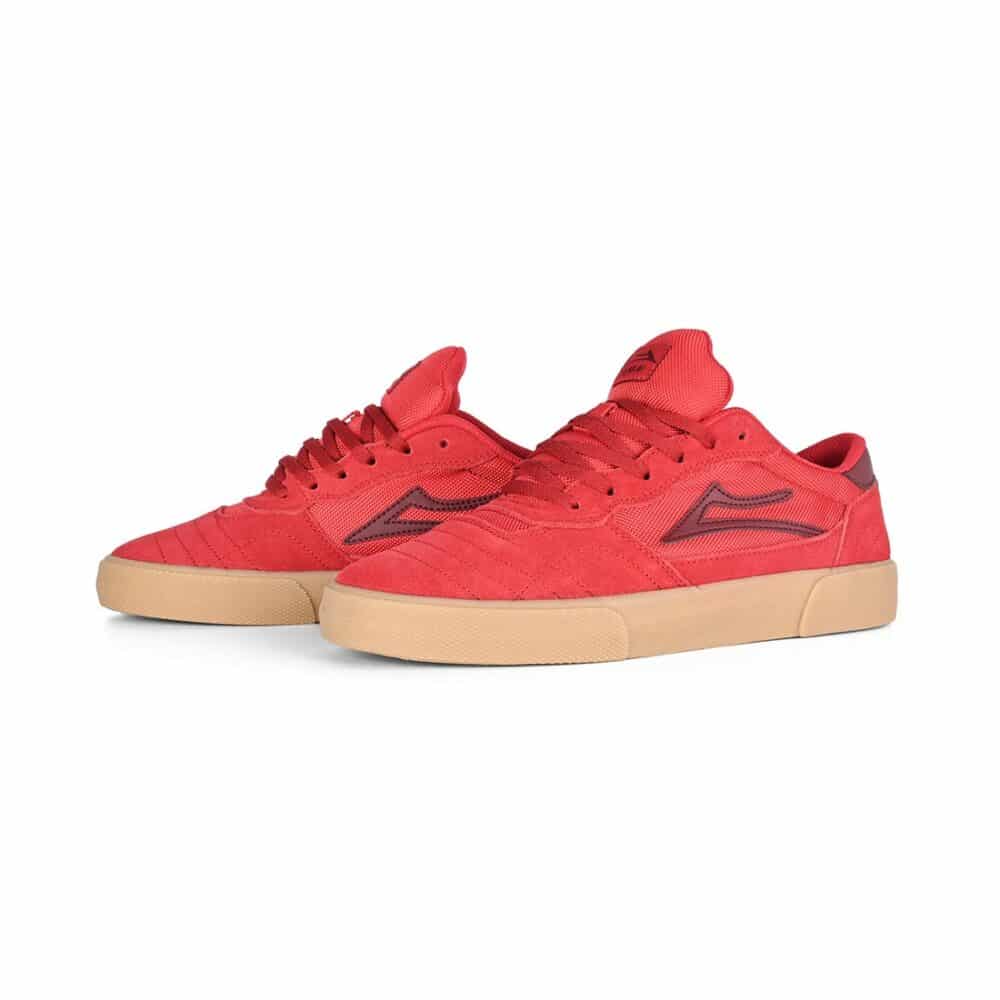 Lakai Cambridge Skate Shoes - Navy/Red