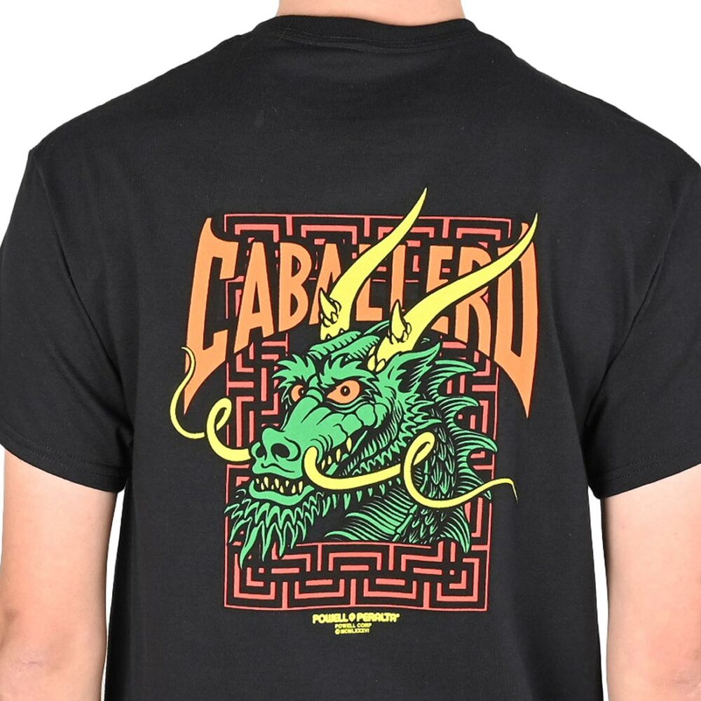 Powell Peralta Caballero Street Dragon S/S T-Shirt - Black