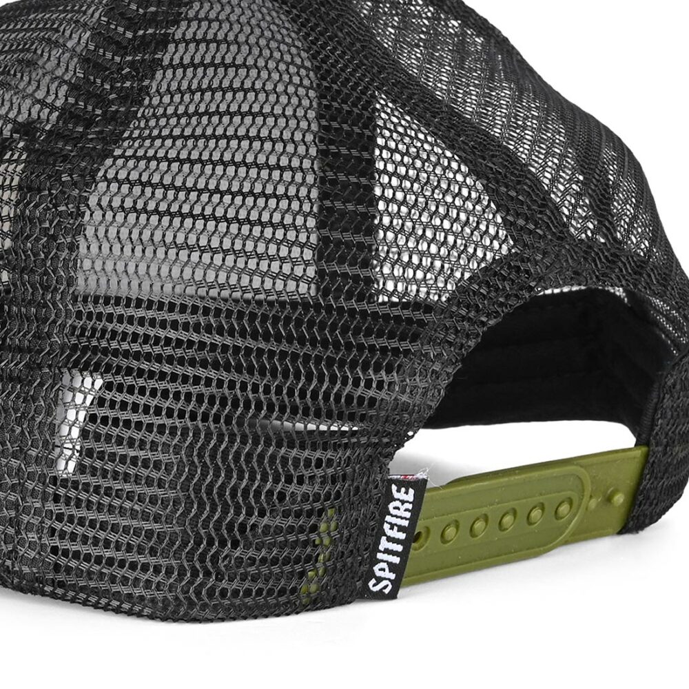 Spitfire Bighead Mesh Back Trucker Cap - Olive/Black