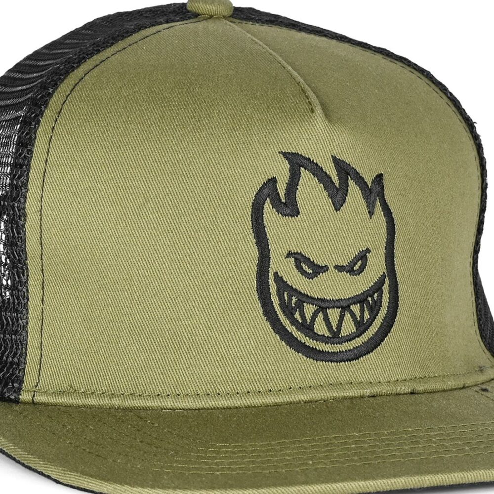 Spitfire Bighead Mesh Back Trucker Cap - Olive/Black
