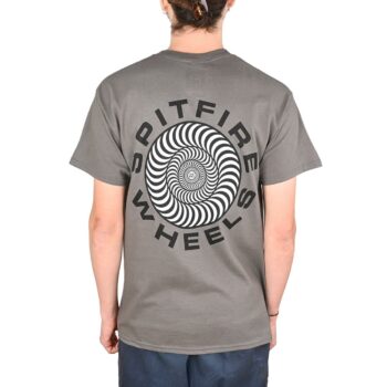 Spitfire Classic '87 Swirl Fill S/S T-Shirt - Charcoal/Black/White