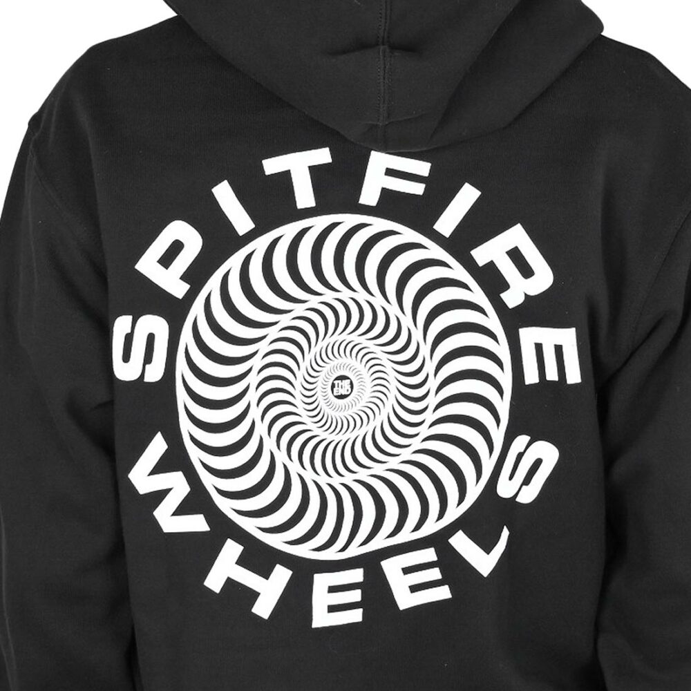 Spitfire Classic '87 Swirl Pullover Hoodie - Black/White
