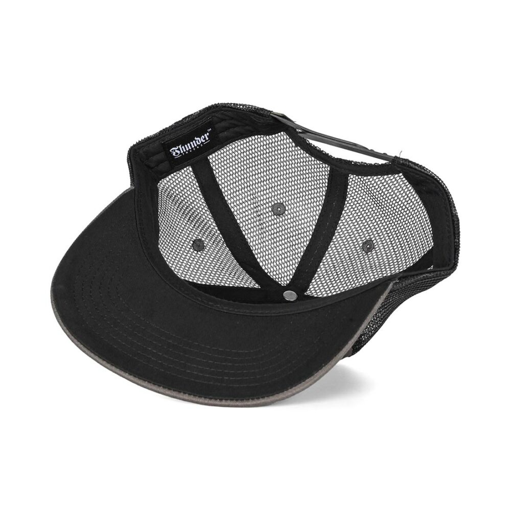 Thunder OG Grenade Mesh Back Trucker Cap - Grey/Maroon