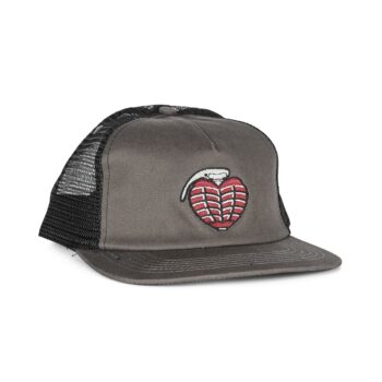 Thunder OG Grenade Mesh Back Trucker Cap - Grey/Maroon