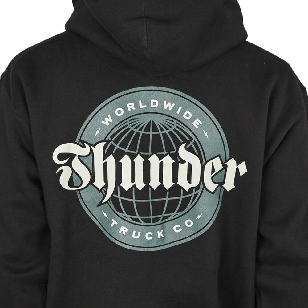 Thunder Worldwide Zip Hoodie - Black/Grey/Green