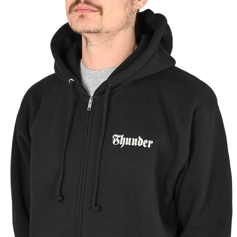 Thunder Worldwide Zip Hoodie - Black/Grey/Green