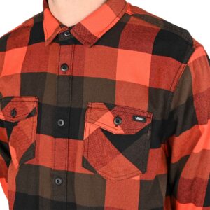 Vans Box Flannel Classic L/S Shirt - Black/Fiesta