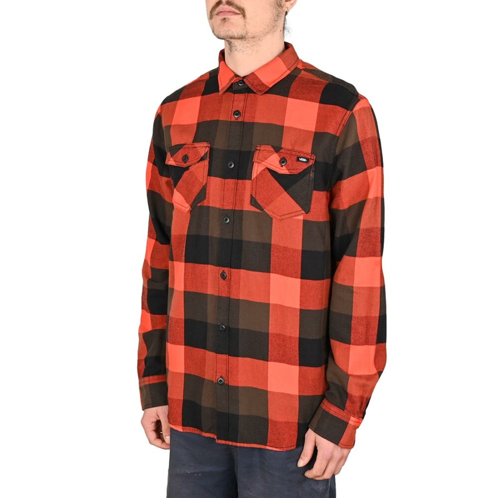 Vans Box Flannel Classic L/S Shirt - Black/Fiesta