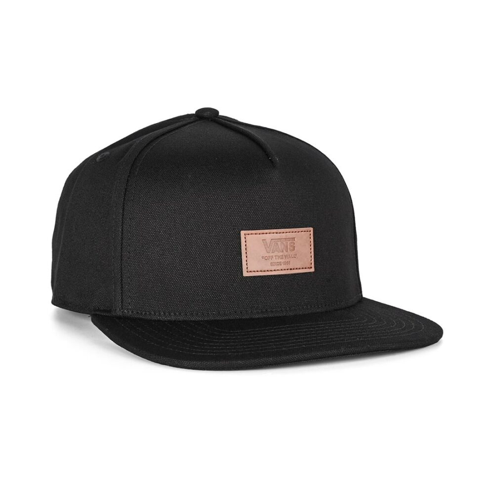 Vans Off The Wall Patch Snapback Hat - Black