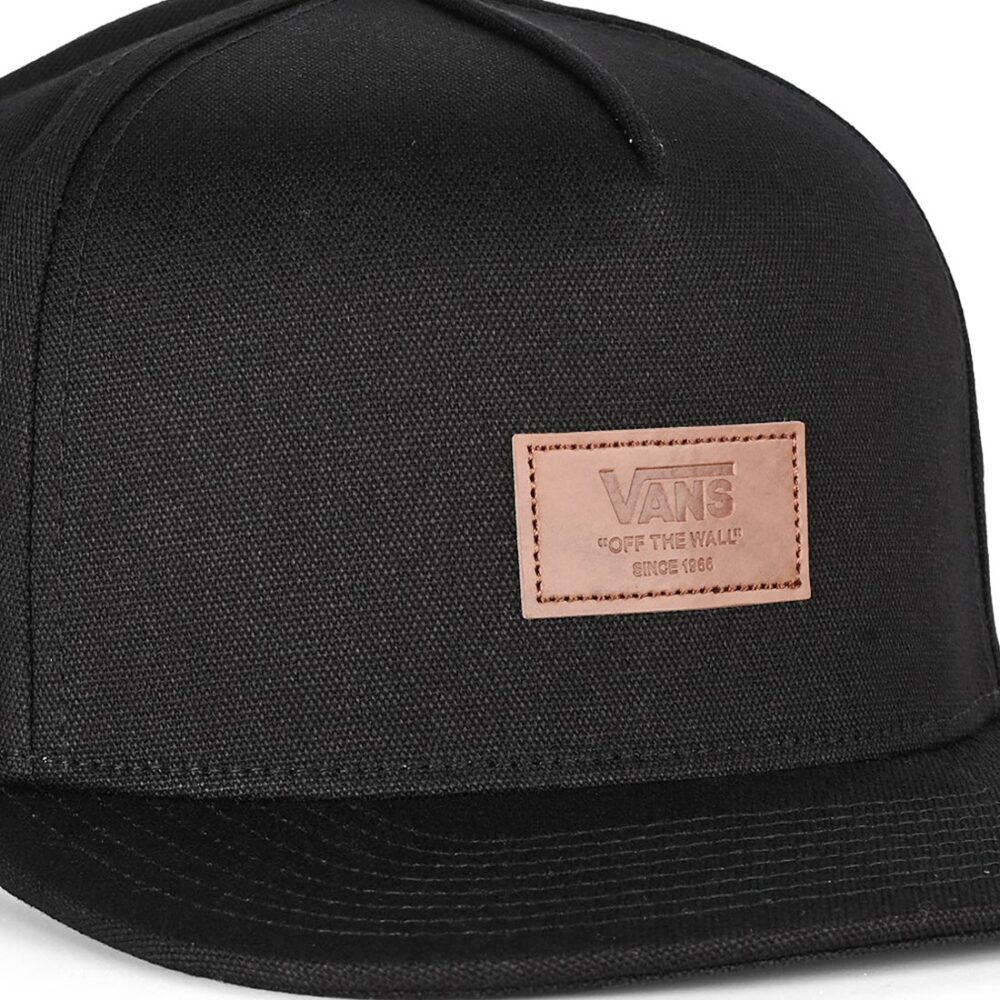 Vans Off The Wall Patch Snapback Hat - Black