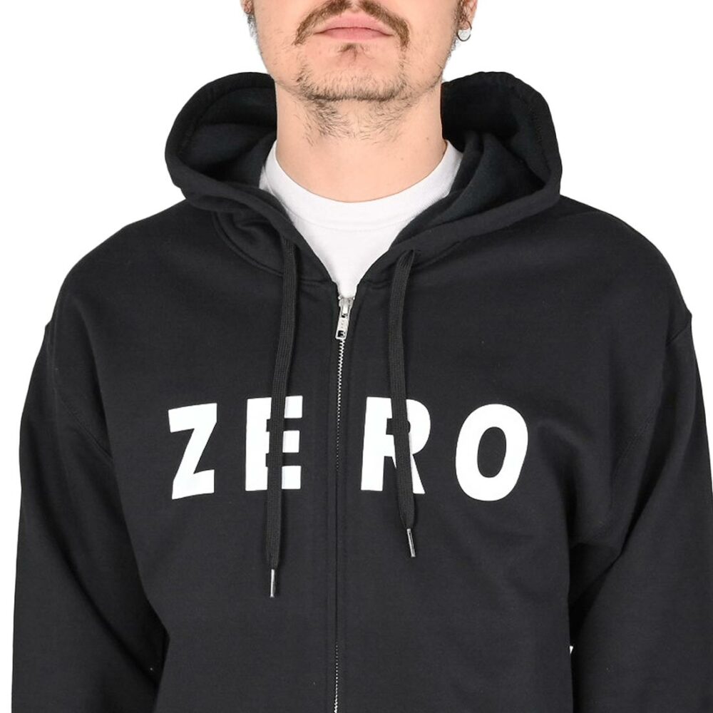 Zero Army Zip-Up Hoodie - Black