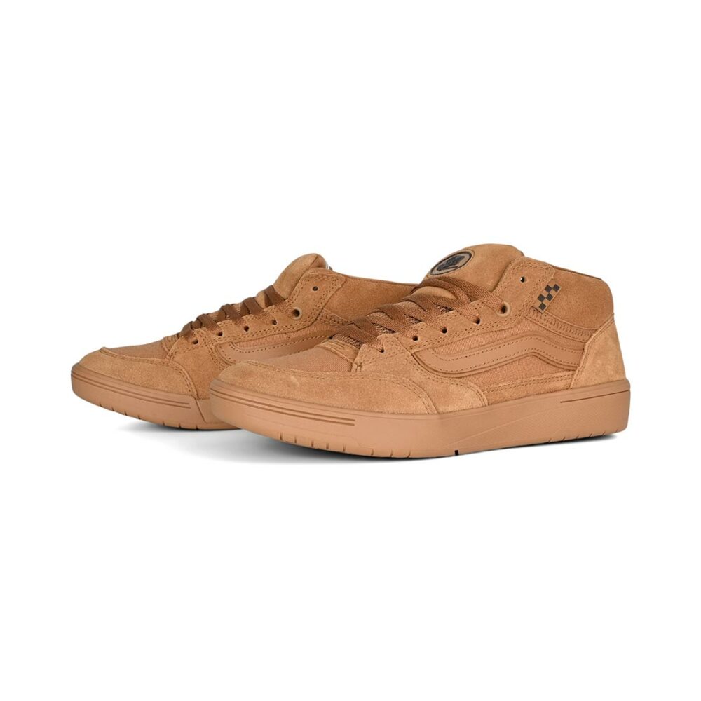 Vans Zahba Mid Skate Shoes - Brown/Gum
