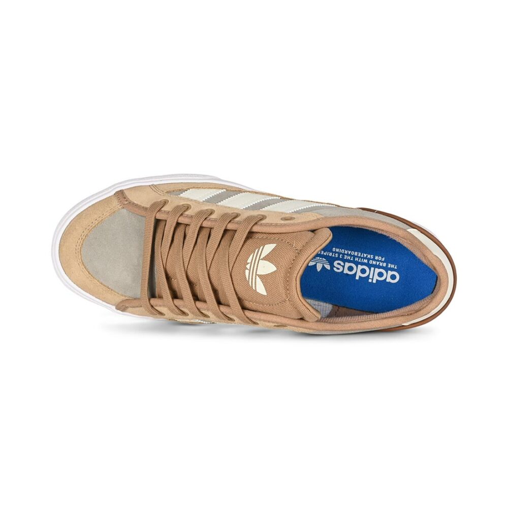 Adidas Court TNS Premiere Skate Shoes - Magic Beige/Earth Strata/Gum