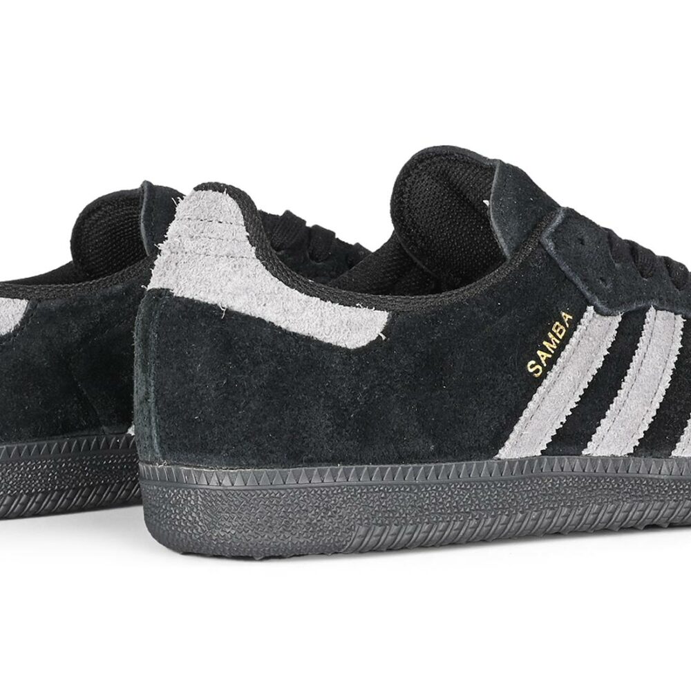 Adidas Samba ADV Skate Shoes - Core Black/Grey Four/Gold Metallic