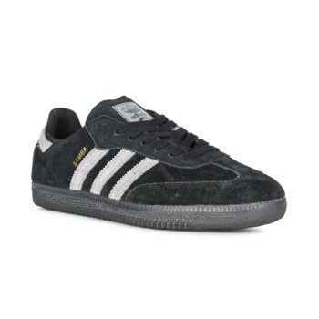 Adidas Samba ADV Skate Shoes - Core Black/Grey Four/Gold Metallic
