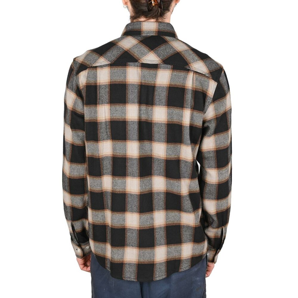 Brixton 20th Anniversary Bowery L/S Shirt - Black/Cream