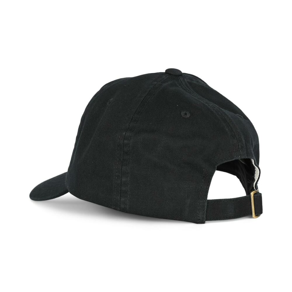 Brixton Alpha LP Strapback Cap - Black/White Vintage Wash