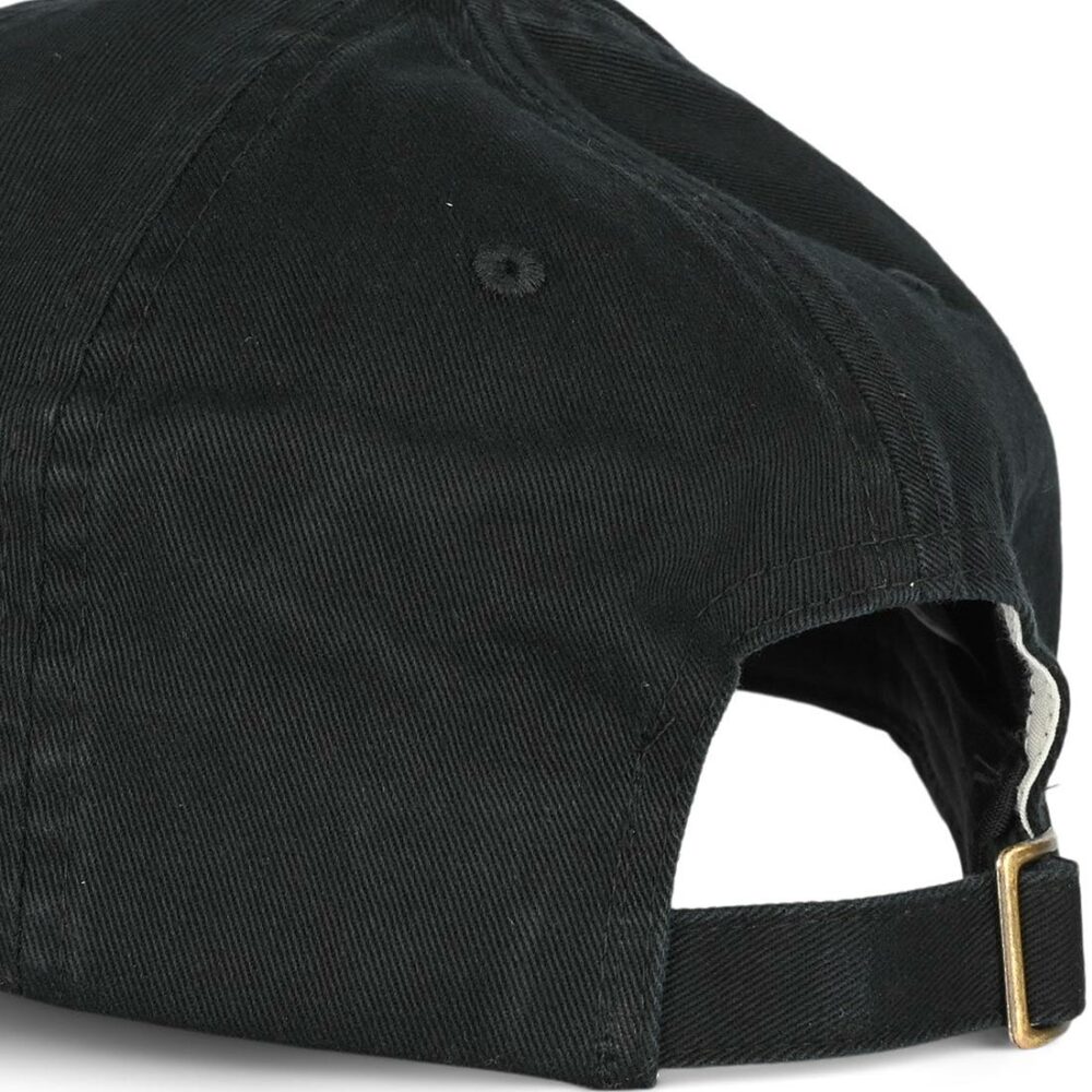 Brixton Alpha LP Strapback Cap - Black/White Vintage Wash