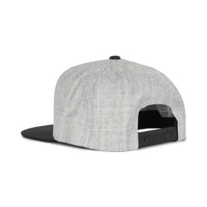 Brixton Alpha Square MP Snapback Cap - Heather Grey/Black