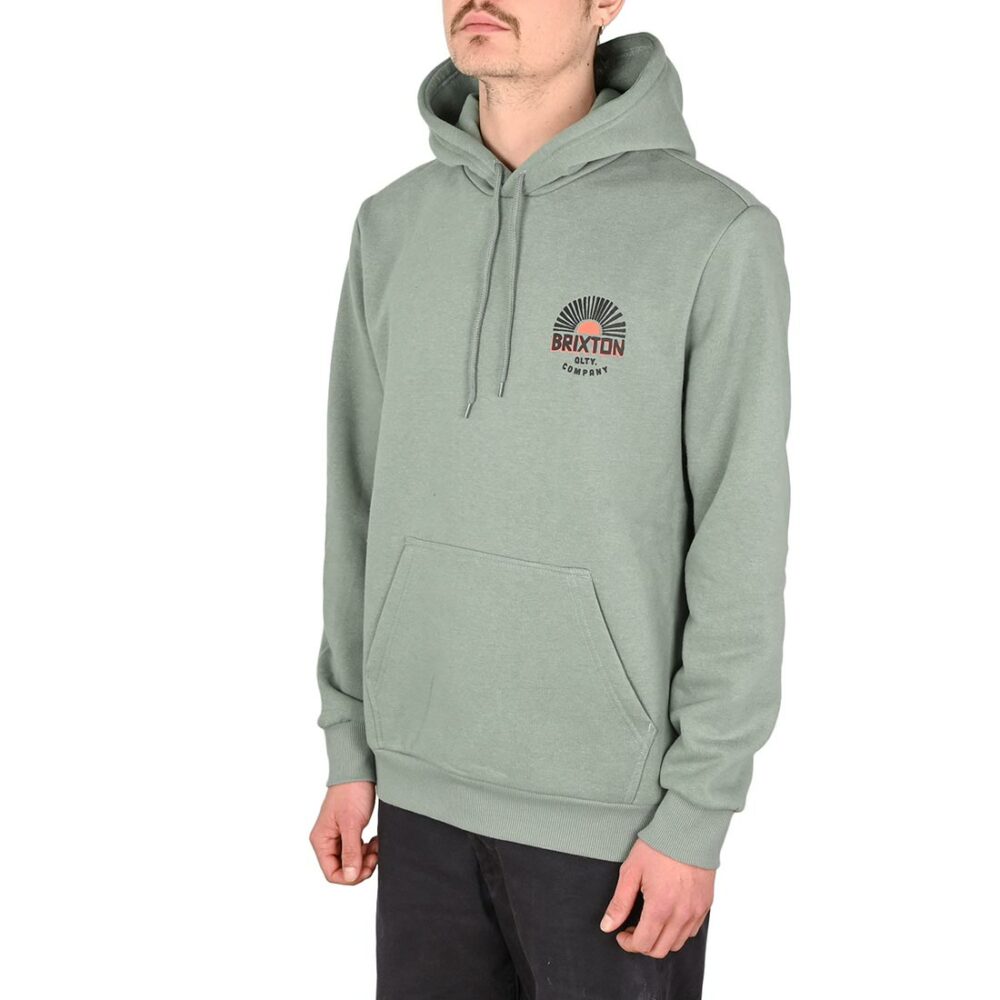 Brixton Rising Sun Pullover Hoodie - Chinois Green