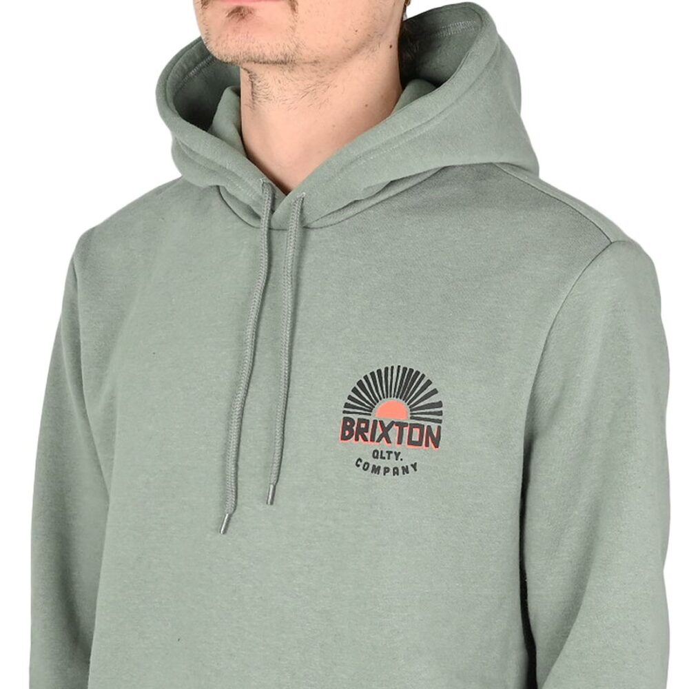 Brixton Rising Sun Pullover Hoodie - Chinois Green