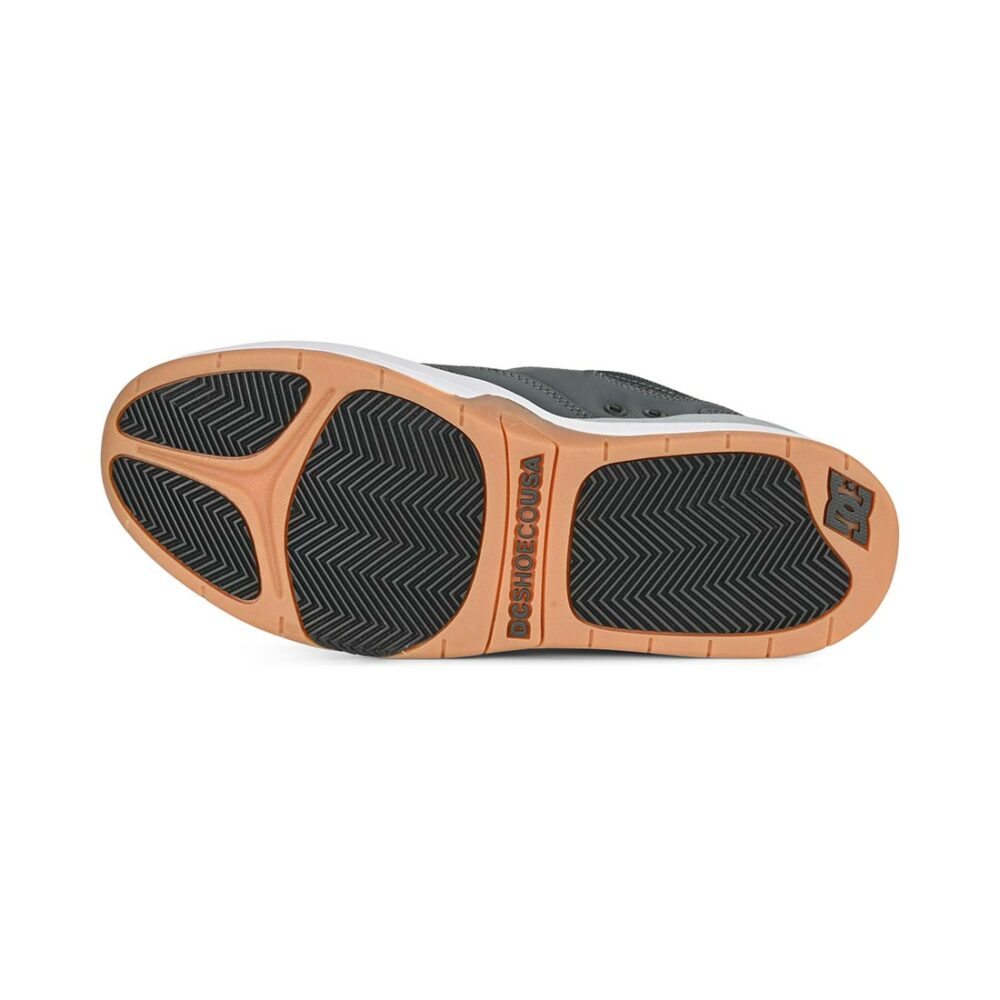DC Ascend Skate Shoes - Dark Grey/White