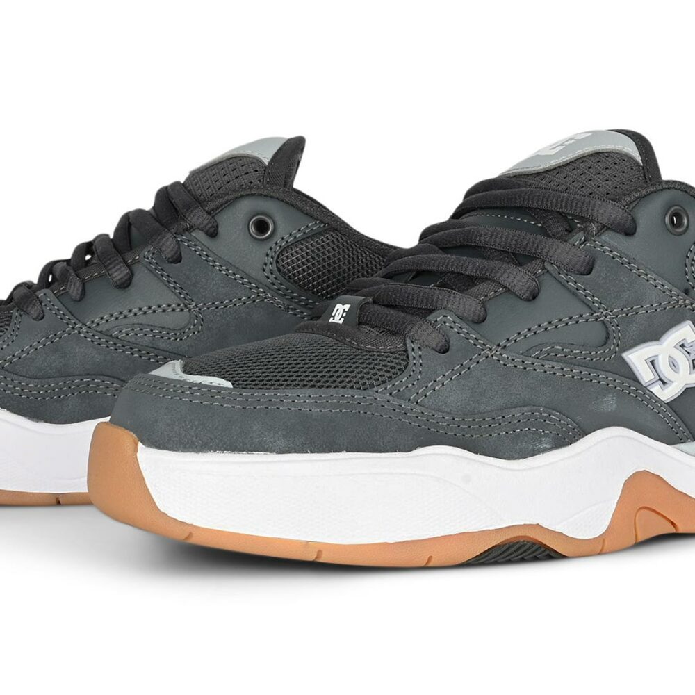 DC Ascend Skate Shoes - Dark Grey/White