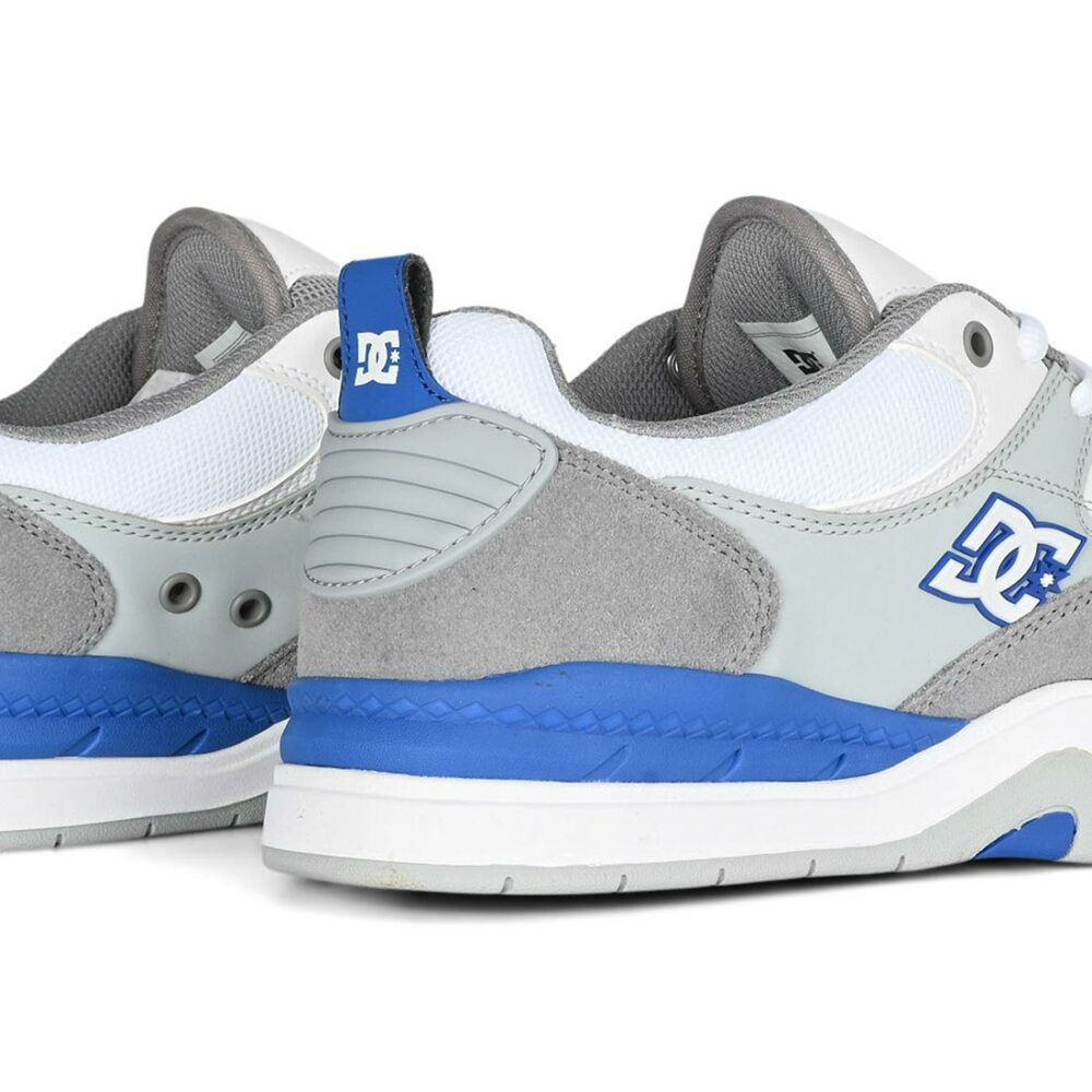DC Ascend Skate Shoes - White/Grey/Blue