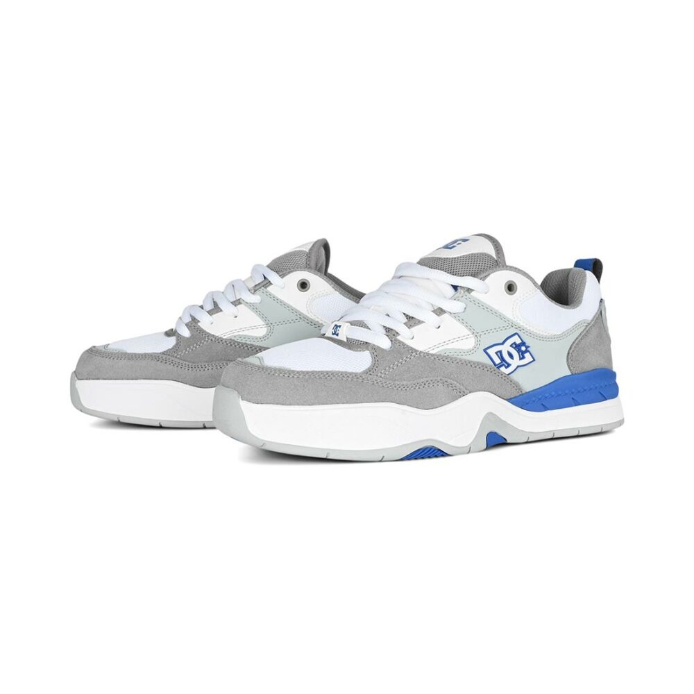 DC Ascend Skate Shoes - White/Grey/Blue