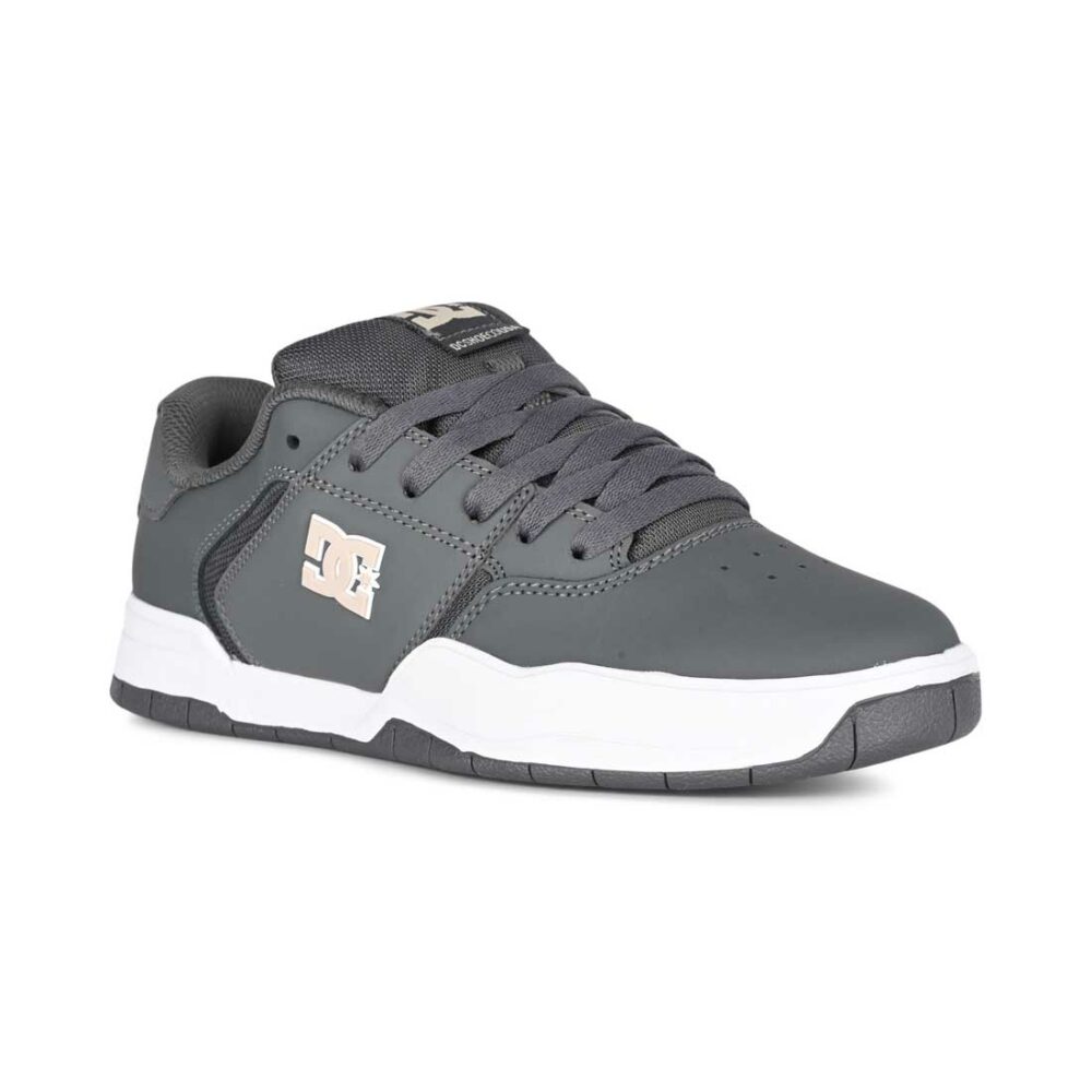 DC Central Low Top Skate Shoes - Grey/White/Grey