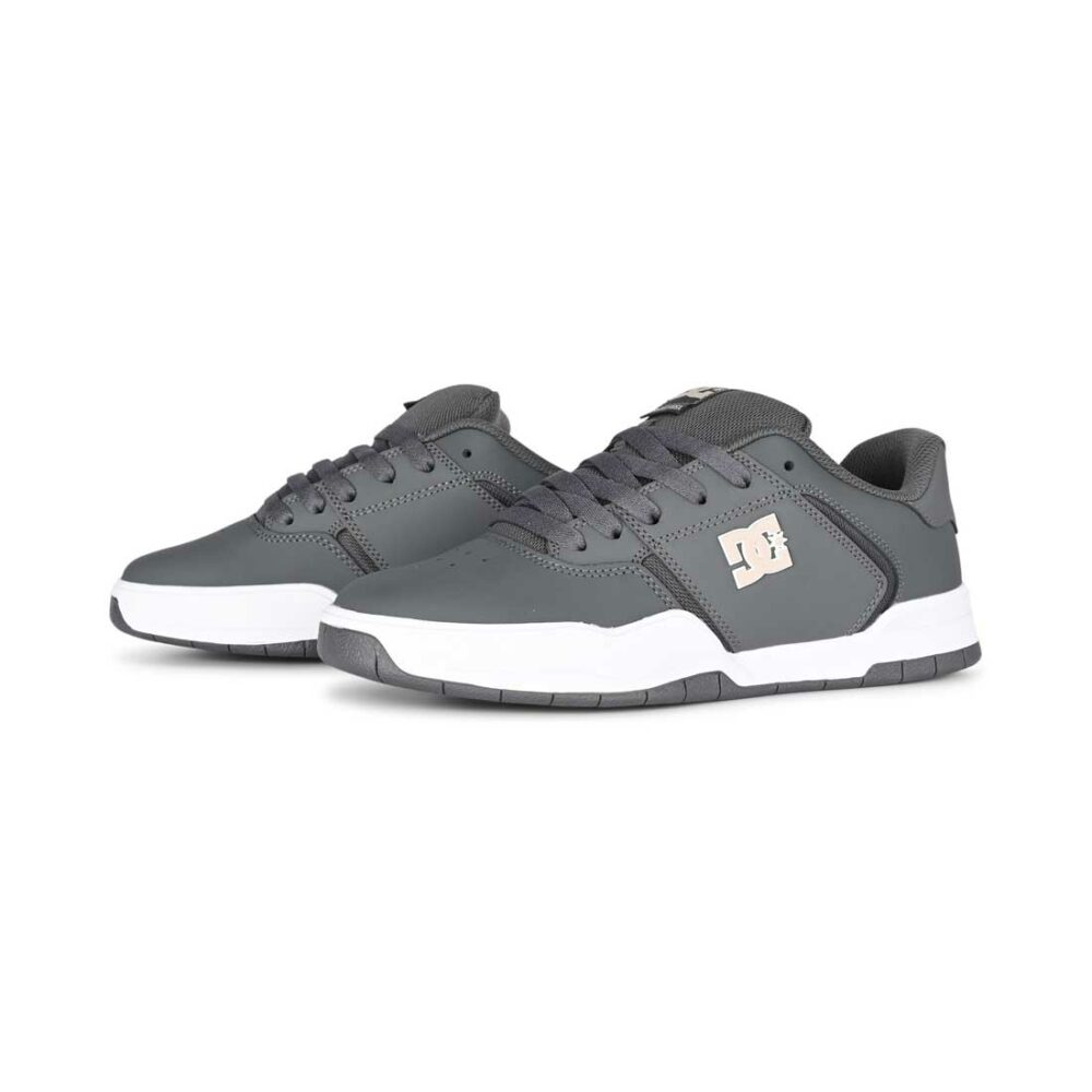 DC Central Low Top Skate Shoes - Grey/White/Grey