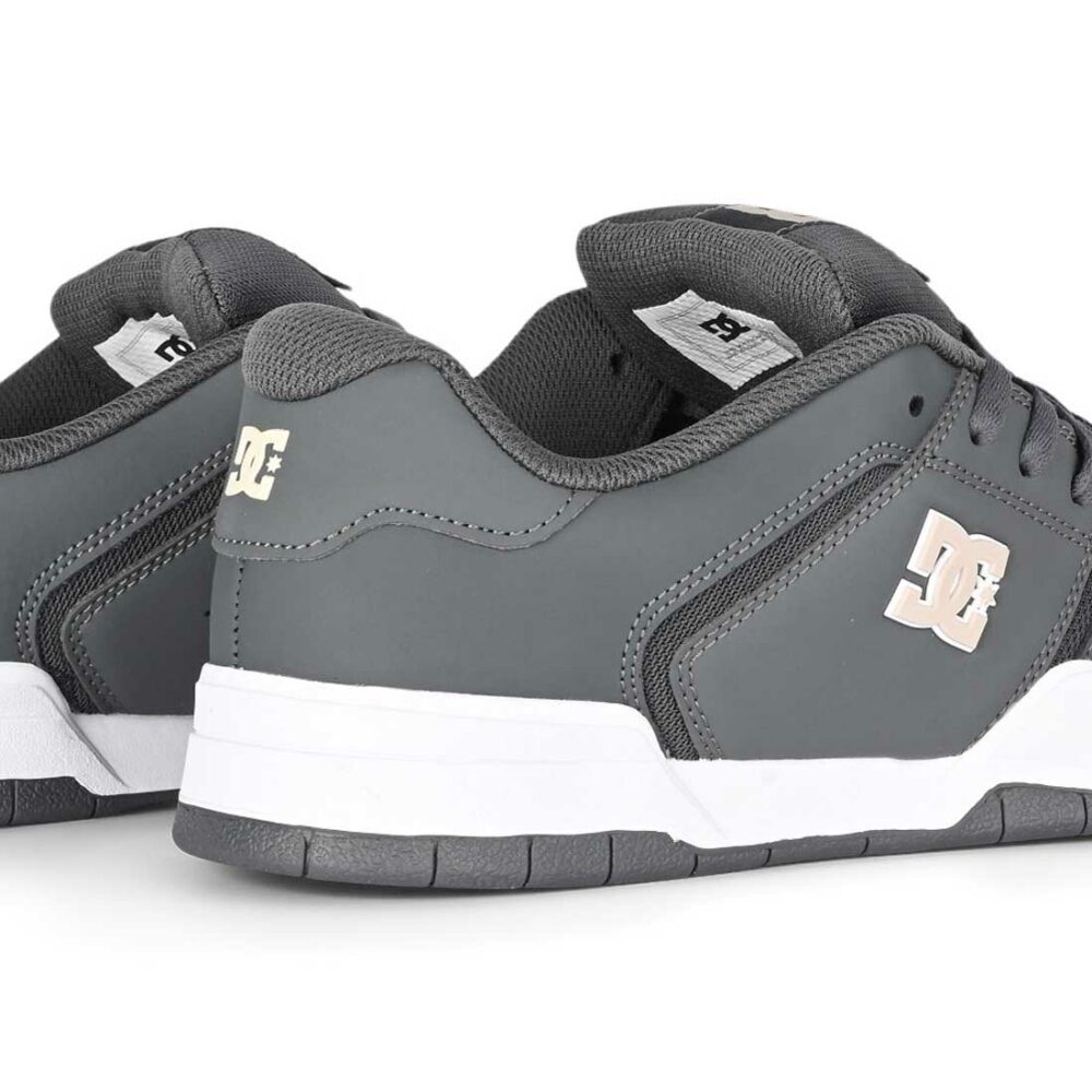 DC Central Low Top Skate Shoes - Grey/White/Grey