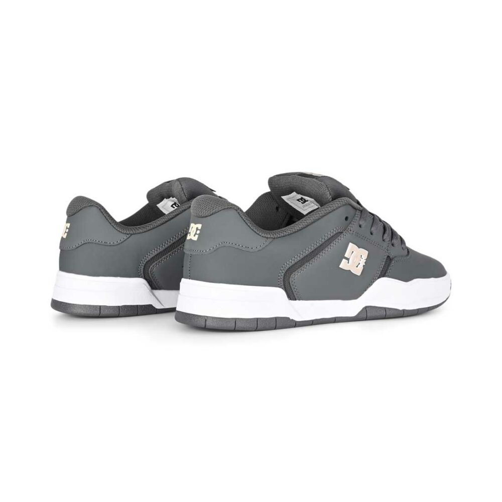 DC Central Low Top Skate Shoes - Grey/White/Grey