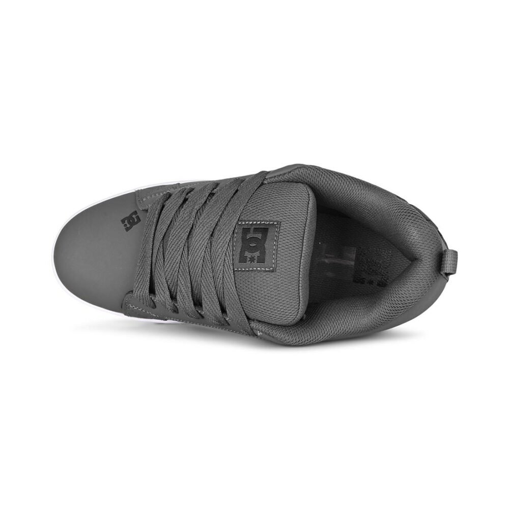 DC Court Graffik Skate Shoes - Dark Grey/Black/White