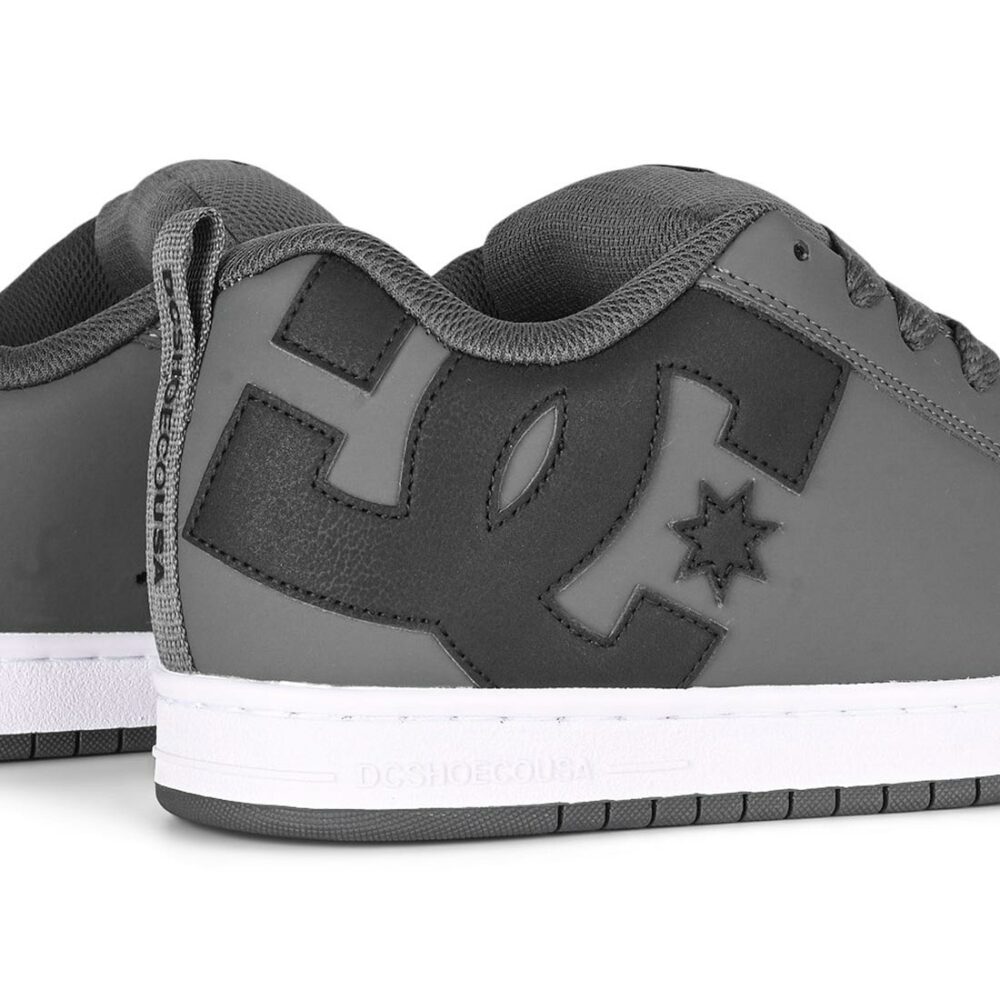 DC Court Graffik Skate Shoes - Dark Grey/Black/White