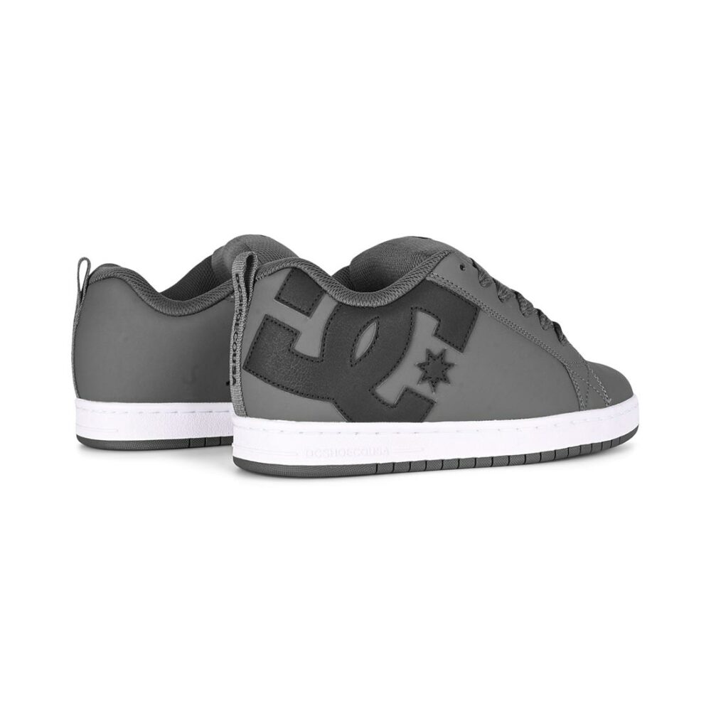 DC Court Graffik Skate Shoes - Dark Grey/Black/White