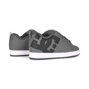 DC Court Graffik Skate Shoes - Dark Grey/Black/White
