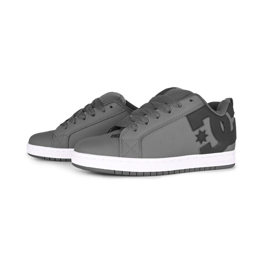 DC Court Graffik Skate Shoes - Dark Grey/Black/White