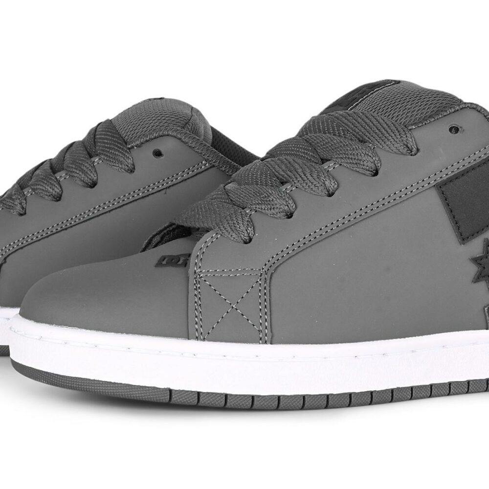 DC Court Graffik Skate Shoes - Dark Grey/Black/White