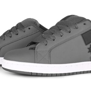 DC Court Graffik Skate Shoes - Dark Grey/Black/White