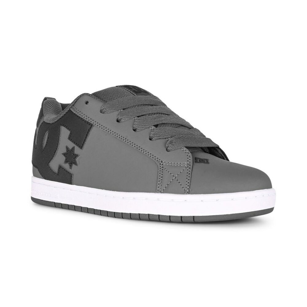 DC Court Graffik Skate Shoes - Dark Grey/Black/White
