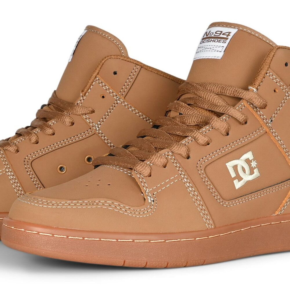 DC Manteca 4 High-Top LX Skate Shoes - Brown/Brown/White