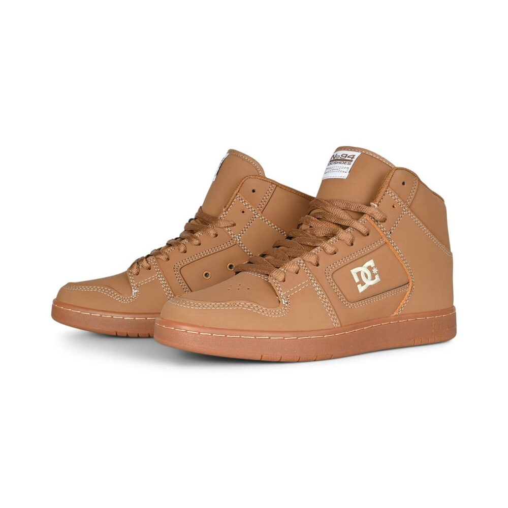 DC Manteca 4 High-Top LX Skate Shoes - Brown/Brown/White