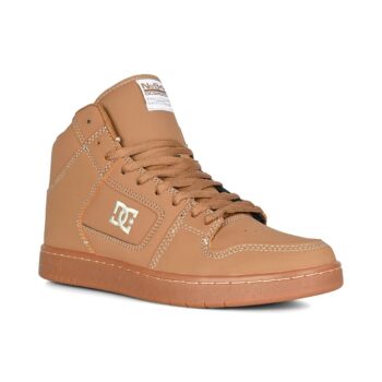 DC Manteca 4 High-Top LX Skate Shoes - Brown/Brown/White