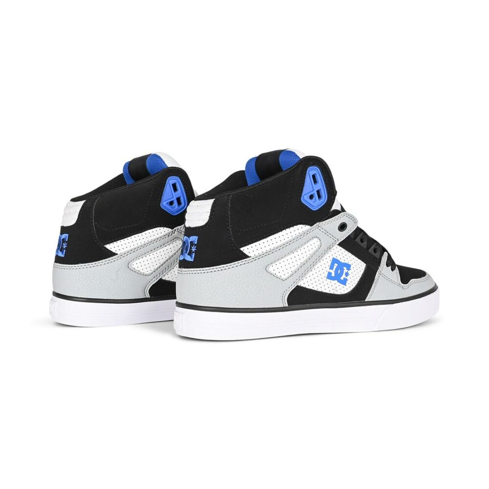 DC Pure High Top WC Skate Shoes - Black/White/Blue